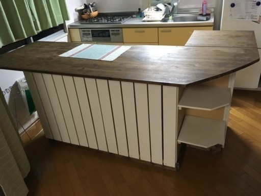 Diy 手作りキッチンカウンター すみぱん 大阪の収納家具 食器棚 キッチン収納 の中古あげます 譲ります ジモティーで不用品の処分