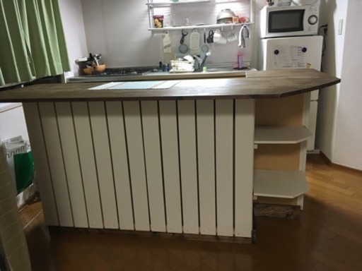 Diy 手作りキッチンカウンター すみぱん 大阪の収納家具 食器棚 キッチン収納 の中古あげます 譲ります ジモティーで不用品の処分