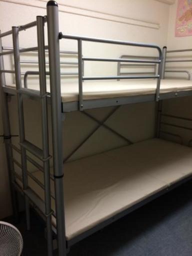 ジュニア幅 二段ベッド パイプ 狭い部屋に シャリチュウ 庄内の家具の中古あげます 譲ります ジモティーで不用品の処分 ジュニア幅 二段ベッド パイプ 狭い部屋に シャリチュウ 庄内の家具の中古あげます 譲ります ジモティーで不用品の処分