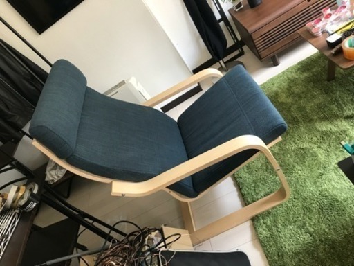 最安値に挑戦！ IKEA POENG 美品 クッションセット 椅子
