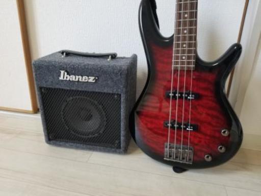 【Ibanezアイバニーズ】エレキベース＆アンプ　おまけ有り