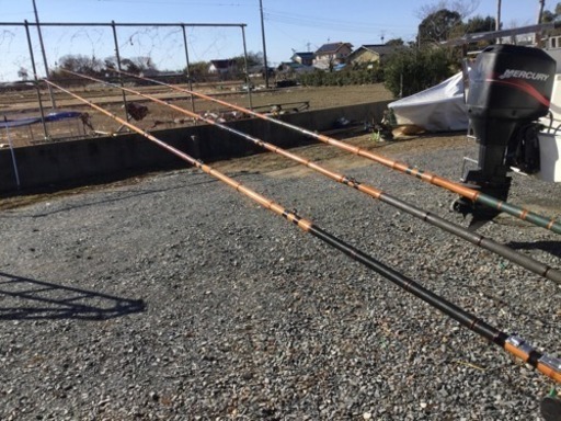 和竿 石鯛竿 石鯛和竿 竿敏作 3本半継ぎ竹竿 石鯛