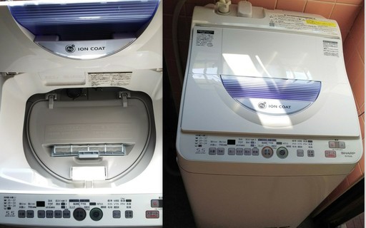 SHARP シャープ 全自動洗濯機 ES-TG55L-A 2011年製