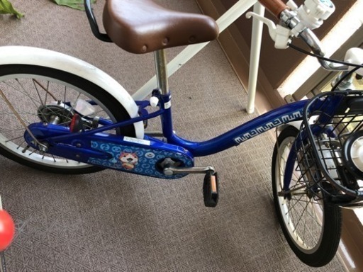 完売御礼うさぎ様☆中古☆妖怪ウォッチ 自転車 子供 18インチ ブルー☆