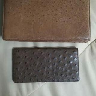 本物ミラショーンのオーストリッチのバックと本物新品のオーストリッチ財布です。