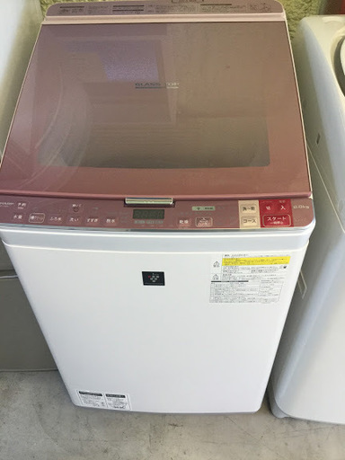 【送料無料・設置無料サービス有り】洗濯乾燥機 2016年製 SHARP ES-GX8A-P 中古