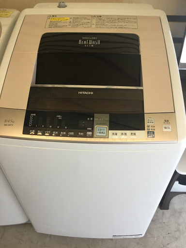 【送料無料・設置無料サービス有り】洗濯乾燥機 2015年製 HITACHI BW-D8TV 中古