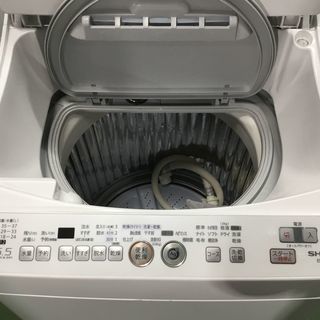 美品！洗濯機 SHARP 2012年製 5.5kg イオンコート 乾燥付 全自動