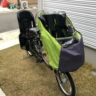 【美品】前後子ども乗せ付自転車