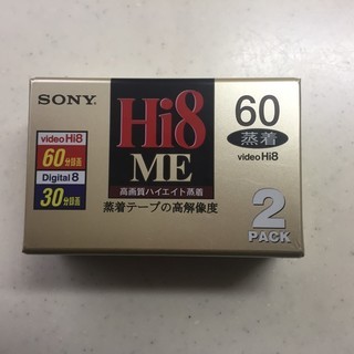 Hi8　ビデオテープ　2本　未開封