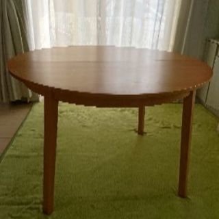 IKEA BJURSTA 伸長式ダイニングテーブル 丸型 (RMKS) 八王子のテーブル 