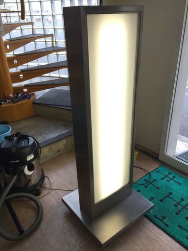 【中古】電飾看板　大型　屋外用ステンレス製　★引取希望