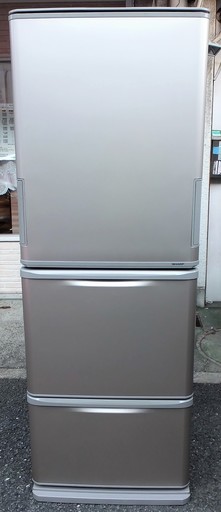 ☆\tシャープ SHARP SJ-WA35A 350L 大容量3ドアノンフロン冷凍冷蔵庫◆どっちもドア搭載