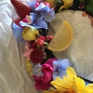 フルーツ冠、リストブーケ、ブートニアセット