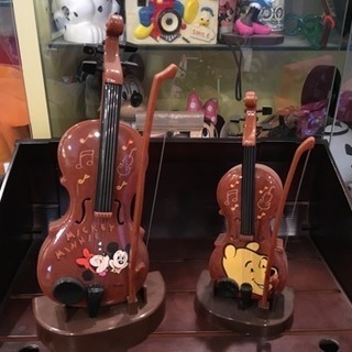 装飾雑貨♡ミッキーとプーさんのバイオリン