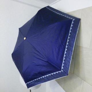 新品　　折り畳み日傘 　晴雨兼用　UV99%　ネイビー