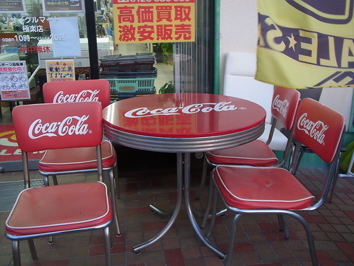 コカコーラ　Coca-Cola テーブルセット【非売品】　ソファベンチ　チェア