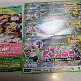 城島高原パーク無料入園券