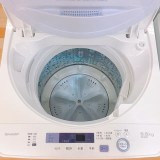 安心の1年保証付！2016年製SHARP 5.5kg全自動洗濯機です！