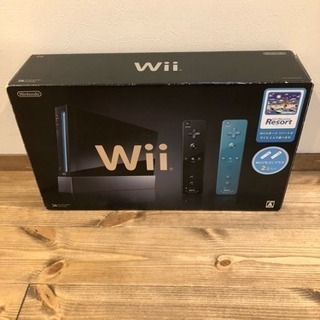【美品】Wii 本体（黒） Wii SPORTS Resort同梱版