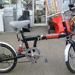 南12条店 SPANK 折りたたみ自転車 16インチ ブラック×シルバー