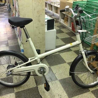 [5069]良品計画（無印良品）　ミニベロ　小径車　20インチ　内装3段変速　ベージュ×マットブラック