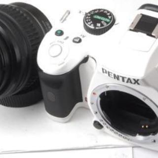 ◼️ビギナー、女性にオススメ★人気のホワイト◼️ペンタックス k-x 送料無料！ゆうパック代引き発送！代引き手数料無料！
