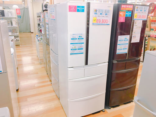 安心の1年保証！自動製氷機付2017年製Panasonicの6ドア冷蔵庫です！