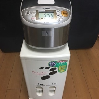5/6まで800円 象印 3合炊き 炊飯器 米びつ セット