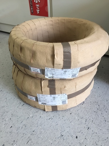 フジクラケーブル  600V  CV 3×8ｍ㎡ 50ｍ  １巻【リライズ野田愛宕店】【引取限定】【未使用品】早い者勝ち！