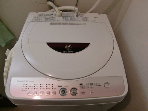 シャープ 洗濯機 ES-GE60L【お引き取りに来れる方(建物玄関前に車付可能)】