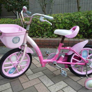 【中古】プリンセスの自転車16インチ