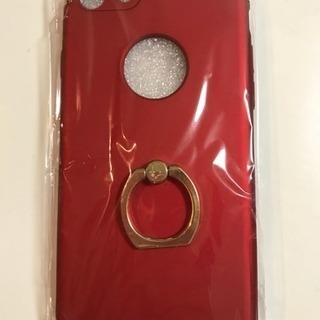 iPhone7/8ケース(リング付、ガラスフィルム付属)未開封