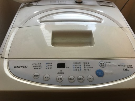 超格安価格 2015年製 洗濯機 dw-p46cb daewoo 洗濯機