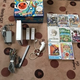 Wii 本体＋ソフト＋太鼓の達人バチ