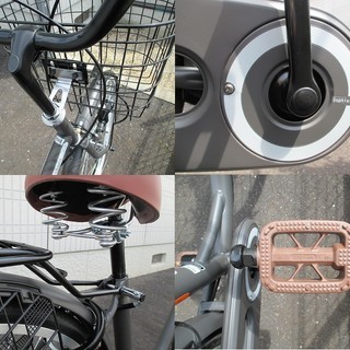 【ほぼ未使用 美品】アサヒサイクル ソフィスティケ ２６インチ マットチャコールグレー 2018/03購入 自転車