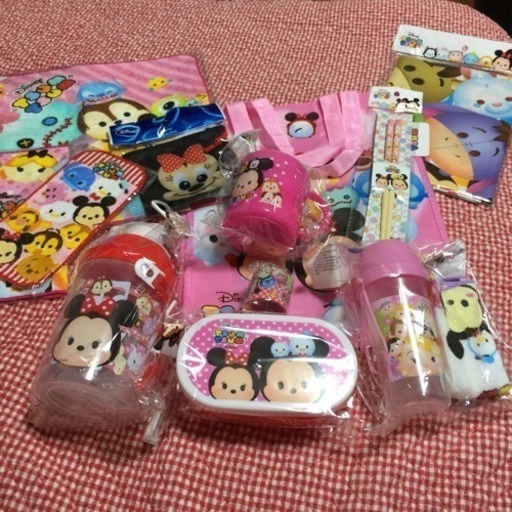ツムツム入園準備セット 女の子用お値下中 ちょこぷりん 東福山のキッズ用品 その他 の中古あげます 譲ります ジモティーで不用品の処分