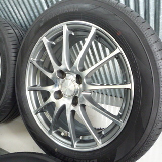 深溝★エコフォルム　軽量　185/55R15　フィット　デミオ　キューブ　安心調整済み