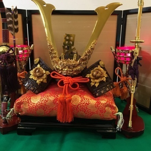 豪華龍獅子兜 （c☆豪華龍獅子かぶと兜飾り 甲冑師 瑞鳥作 鋳芸