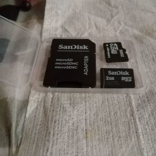 microSDカード２gb&microSDsc256mbセット売...