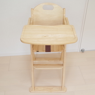 【KATOJI】 木製ベビーチェア ハイチェア 折り畳み テーブル付き