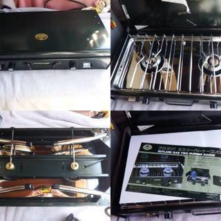 未使用　CAPTAIN STAG ガスツーバーナーコンロ M-8254