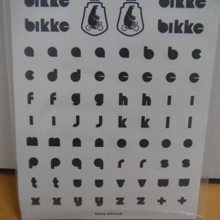 【新品】ブリヂストン　bikke用　アルファベットシール　自転車...