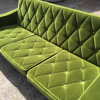 カリモク60 karimoku ロビーチェア 3シーター モケットグリーン