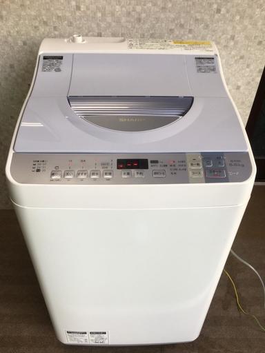 SHARP シャープ 全自動洗濯機 5.5kg 乾燥機付 ES-TX550-A 16年製　川口市