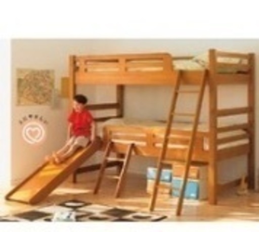 すべり台付二段ベッド かずよん 堺のベッド 二段ベッド の中古あげます 譲ります ジモティーで不用品の処分