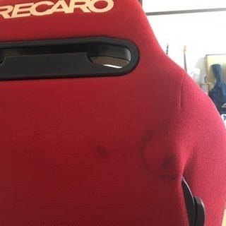 レカロシート 赤 1脚両ダイヤル 汚れヘタリあり