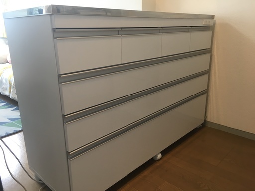 【良品】キッチンカウンター、ＩＨクッキングヒーター、扇風機