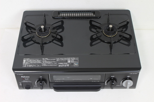 074)【使用僅か・超美品】Paloma パロマ ガステーブル プロパンガス用 IC-N30B-R LPガス 右強火 とろ火ガイド機能付