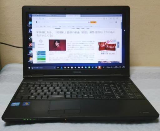 美品！東芝Satellite B552H/i5/Win10/オフィス/アドビ他